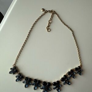 USED JCREW Elegant Gold and Blue Necklace